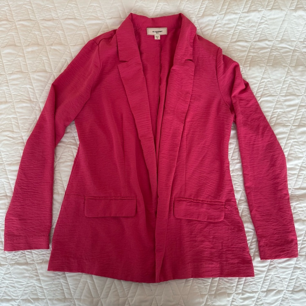 No Comment Pink Blazer Medium